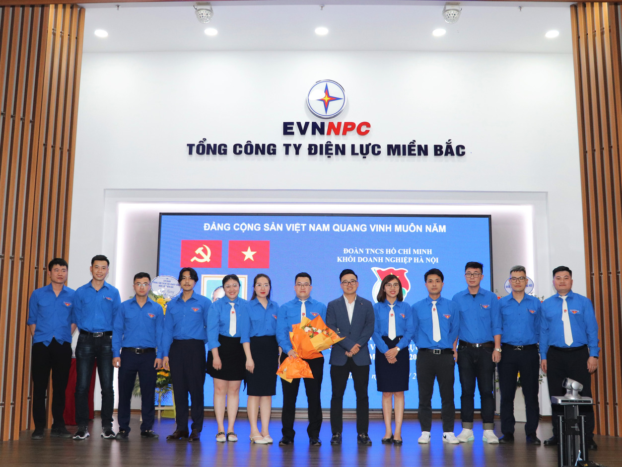 Đại hội đại biểu Đoàn TNCS Hồ Chí Minh Công ty Dịch vụ Điện lực miền Bắc nhiệm kỳ 2022-2027 thành công tốt đẹp